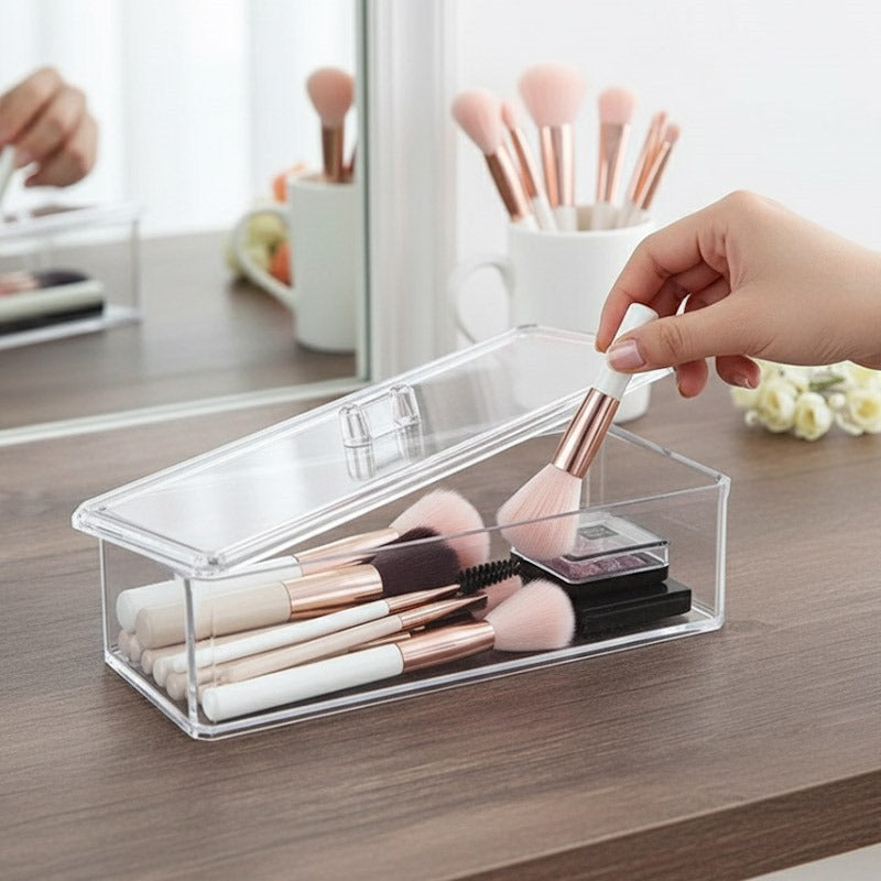 Acrylic Dust-Proof Vanity Organizer