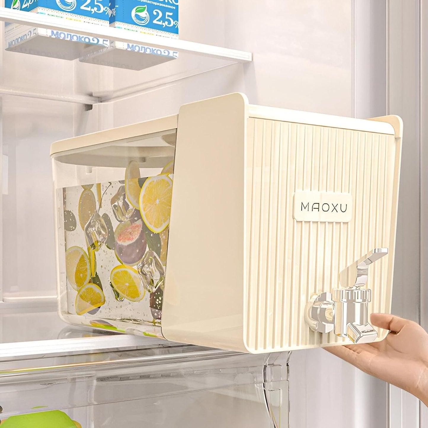 Beverage Dispenser with Faucet - Ideal for Refrigerators