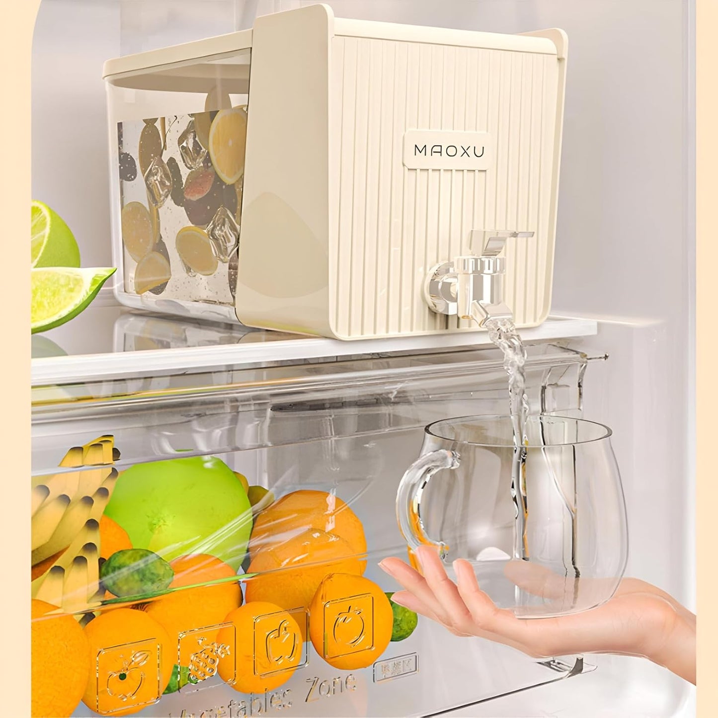 Beverage Dispenser with Faucet - Ideal for Refrigerators