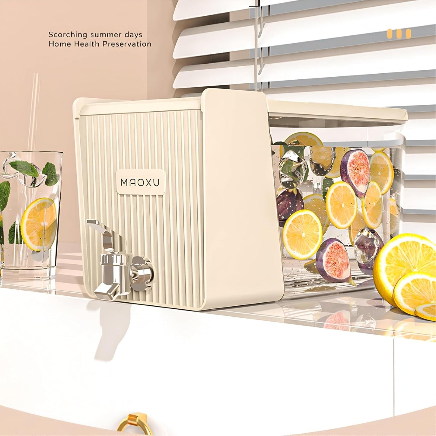 Beverage Dispenser with Faucet - Ideal for Refrigerators