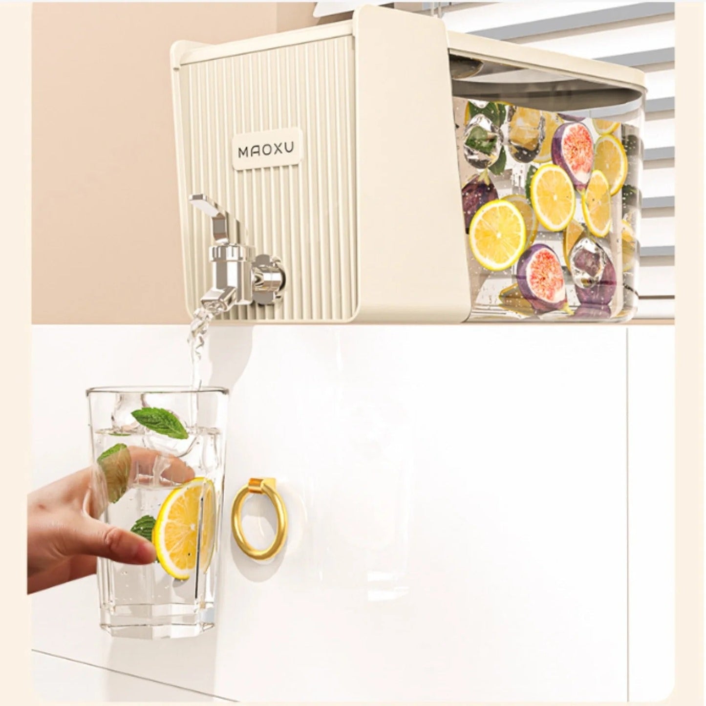 Beverage Dispenser with Faucet - Ideal for Refrigerators