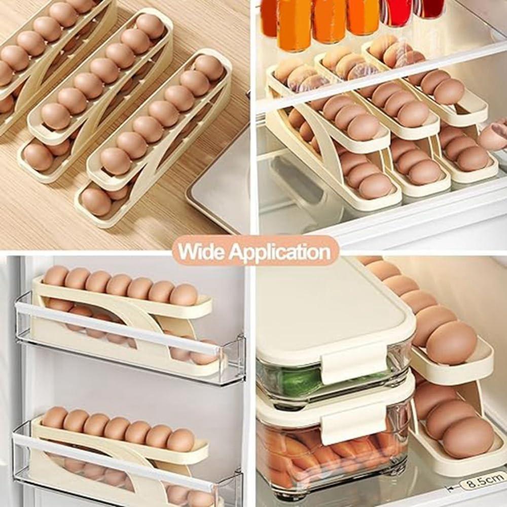 Automatic Scrolling Egg Rack -Double Layer Egg Dispenser