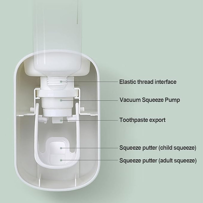 ECOCO Hands-Free Wall-Mounted Toothpaste Dispenser