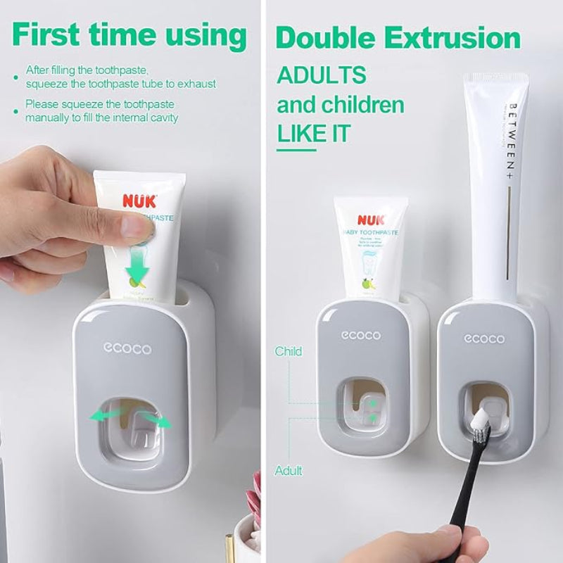 ECOCO Hands-Free Wall-Mounted Toothpaste Dispenser