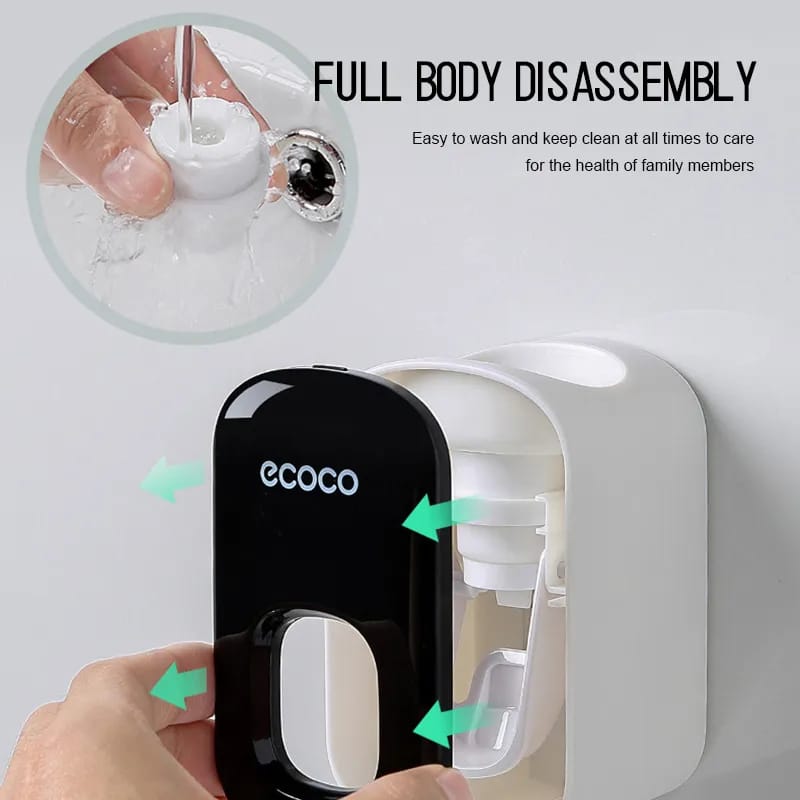 ECOCO Hands-Free Wall-Mounted Toothpaste Dispenser