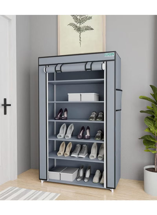 FLIPZON Premium 6-Tier Shoe Rack - حامل أحذية FLIPZON الفاخر بـ 6 طوابق – منظم أنيق وموفر للمساحة
